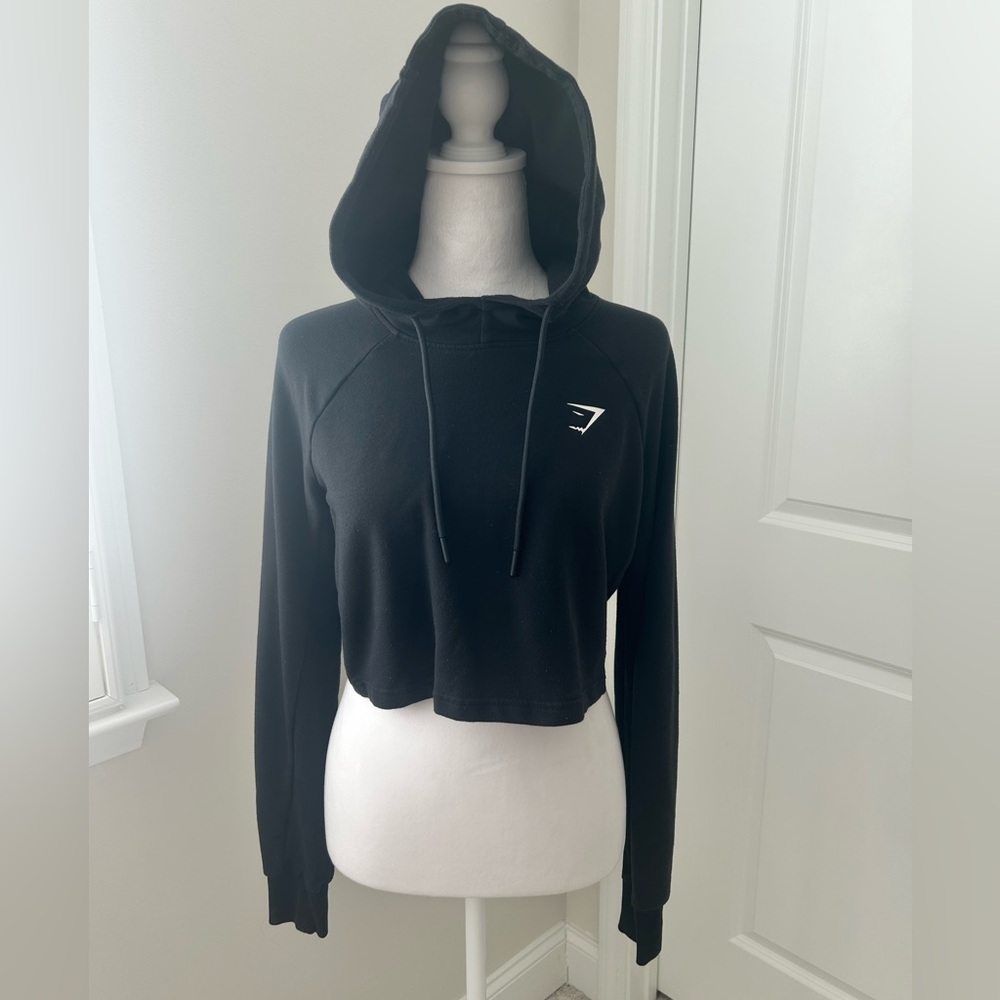 GymShark Hooded Short Sweatshirt Sz Sm